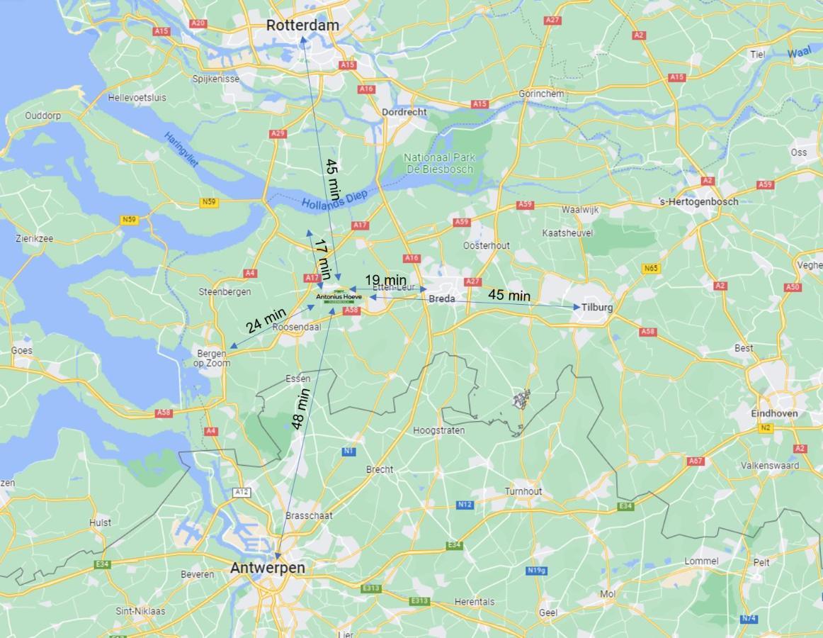 Antonius Hoeve Chalets Oudenbosch Eksteriør bilde